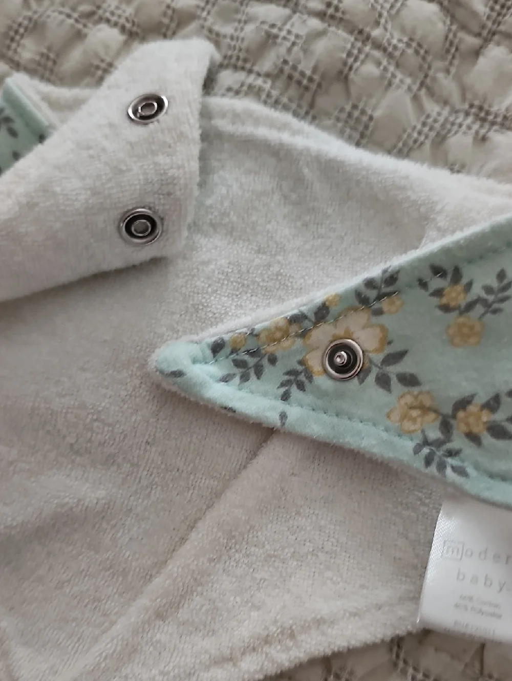 Floral Snap Bibs Modern Baby
